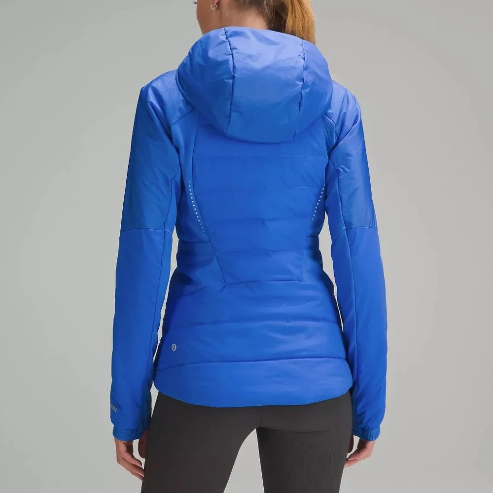 Lululemon Womens Blue Down For It All Jacket Running 700 Fill 4 6 8 10 12 14 NEW - Picture 3 of 12